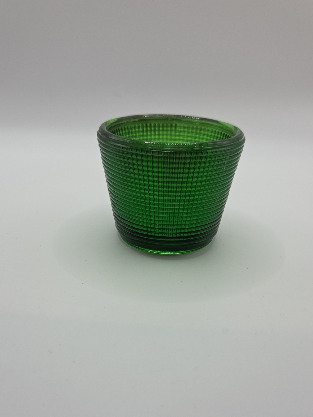Green Textured Glass Votive Holder - Home Art
